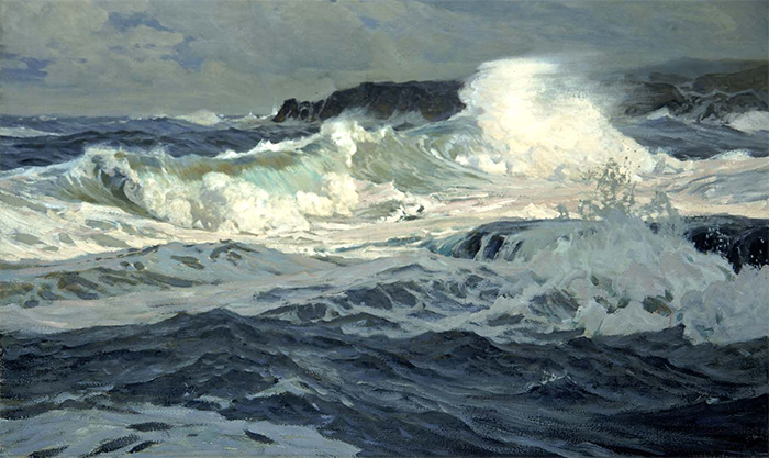 Southwesterly Gale, St. Ives, Frederick Waugh