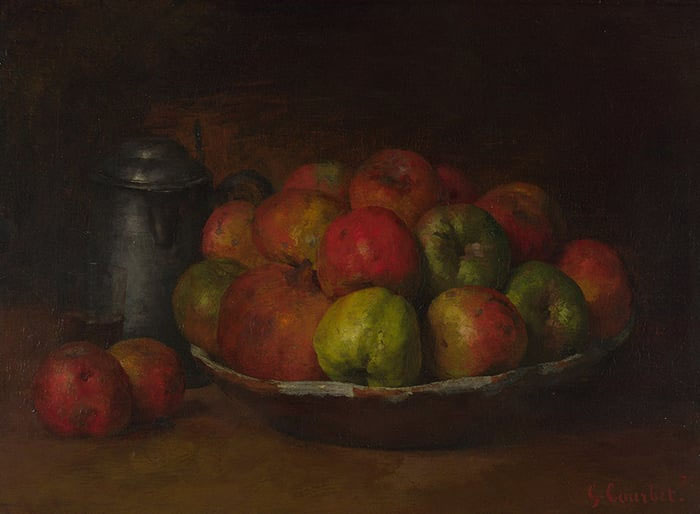 Still Life With Apples and a Pomegranate, Gustave Courbet