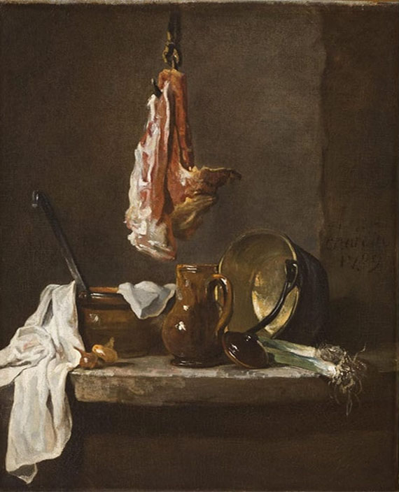 Still Life With a Rib of Beef, Jean-Baptiste-Simeon Chardin