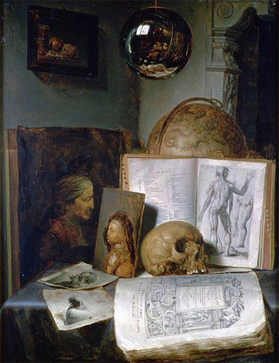 Still Life With a Skull, Gerrit Dou