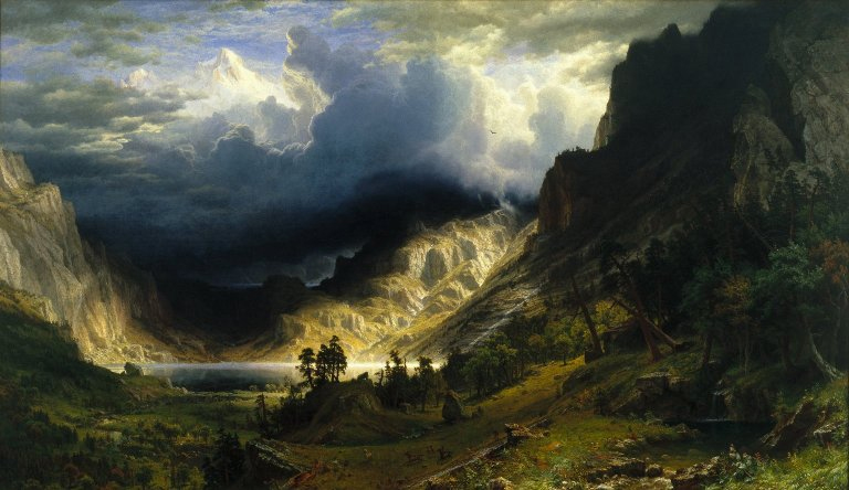 Storm in the Rocky Mountains, Mount Rosalie, Albert Bierstadt