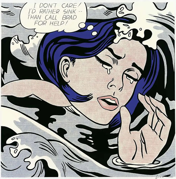 The Drowning Girl, Roy Lichtenstein