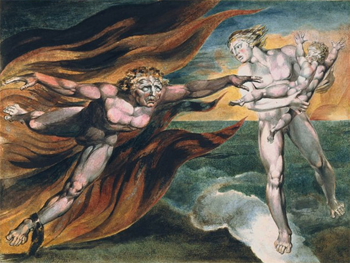 The Good and Evil Angels, William Blake