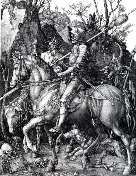 Albrecht Dürer "The Knight, Death, And The Devil" (1513)