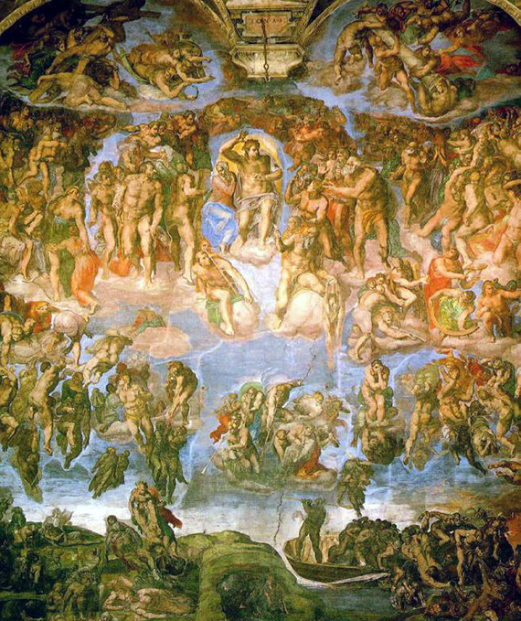 The Last Judgement, Michelangelo Buonarroti