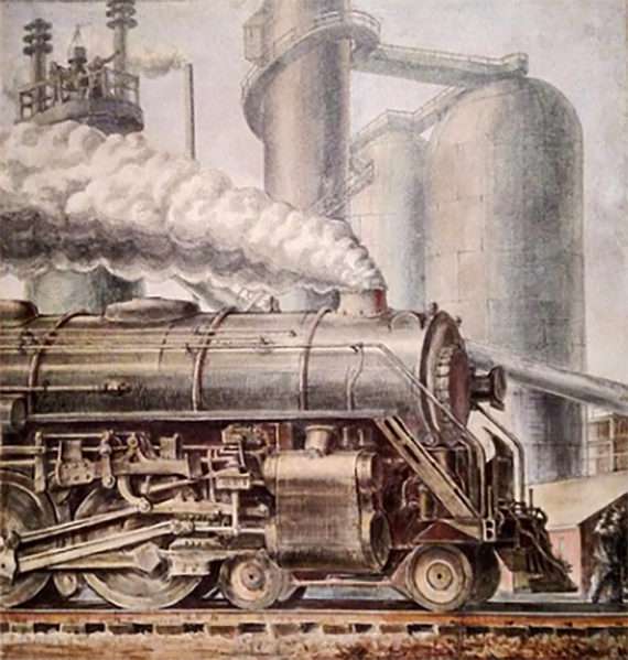 The Locomotive, Reginald Marsh