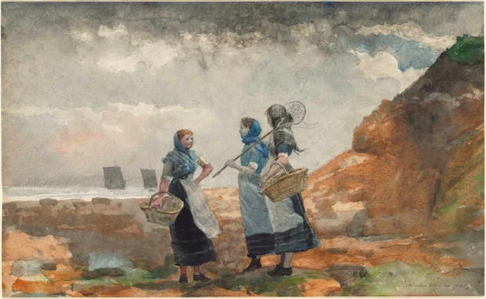 Three Fisher Girls, Winslow Homer