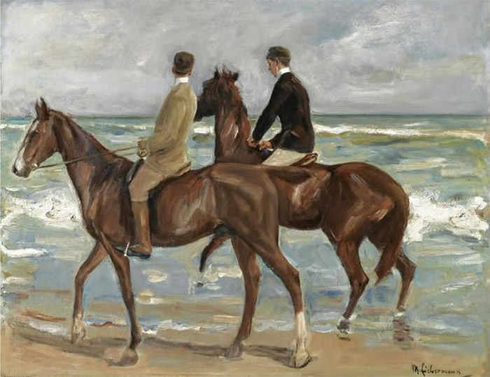 Two Riders on a Beach, Max Liebermann