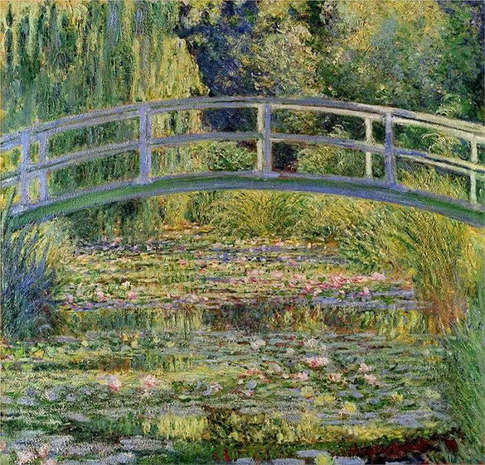 Water Lillies and the Japanese Bridge, Claude Monet