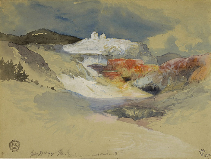 Yellowstone, Hot Spring, Thomas Moran