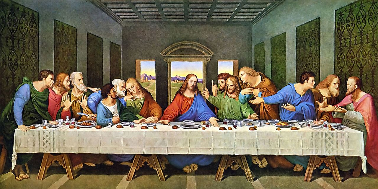 "The Last Supper" (1495–1498) Leonardo da Vinci